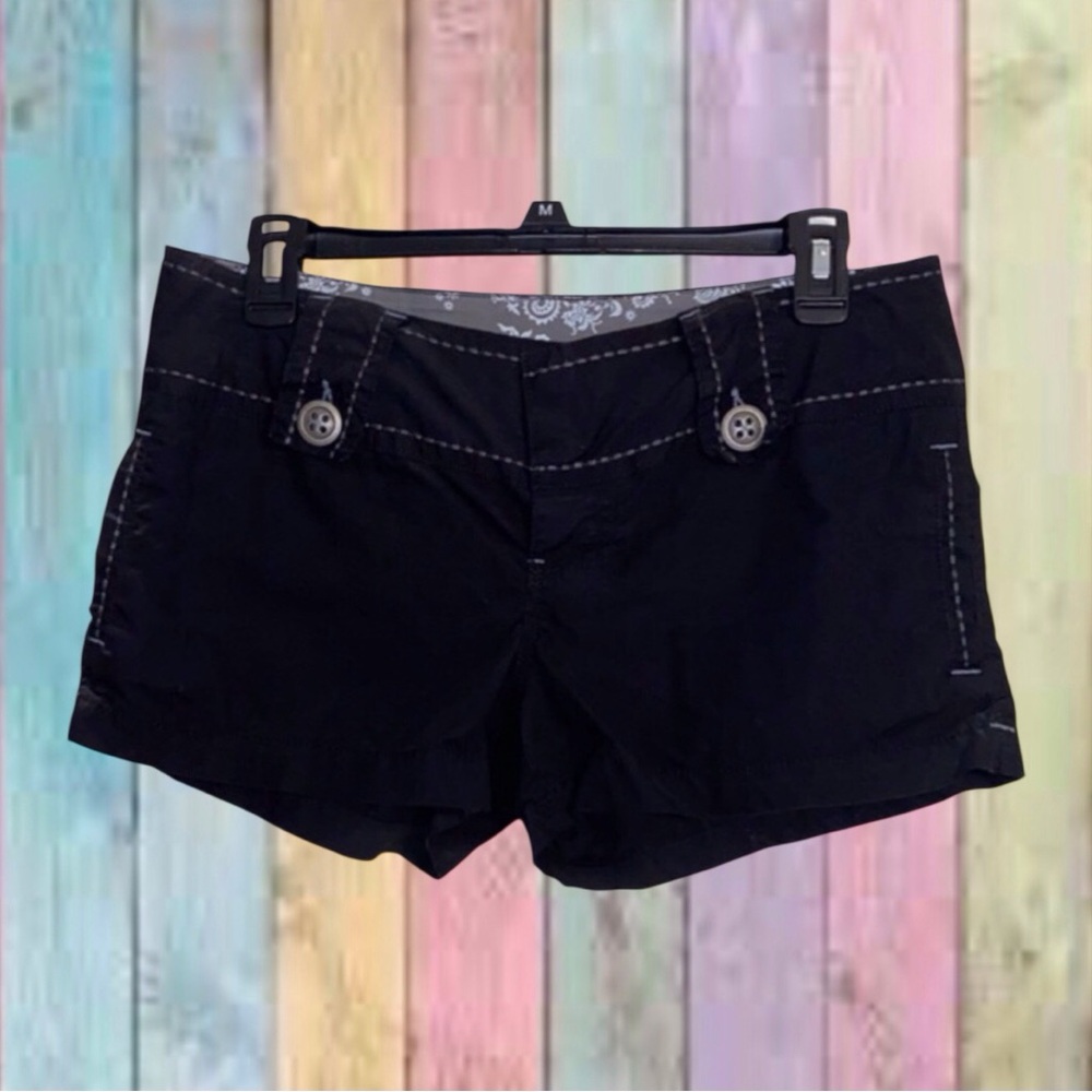 Tyte American Standard Black Cotton Shorts